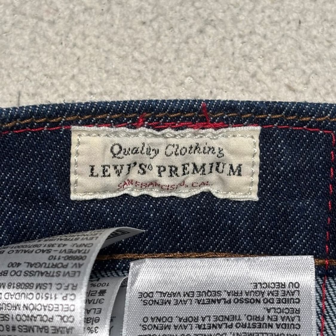 LEVI'S 512 데님 팬츠 버튼 플라이 34 | 32 상품이미지4