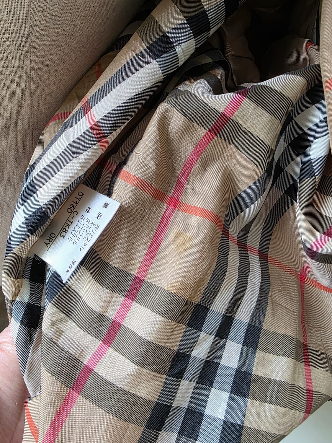 버버리(Burberrys) 빈티지 오버핏 하프 트렌치 코트 상품이미지10