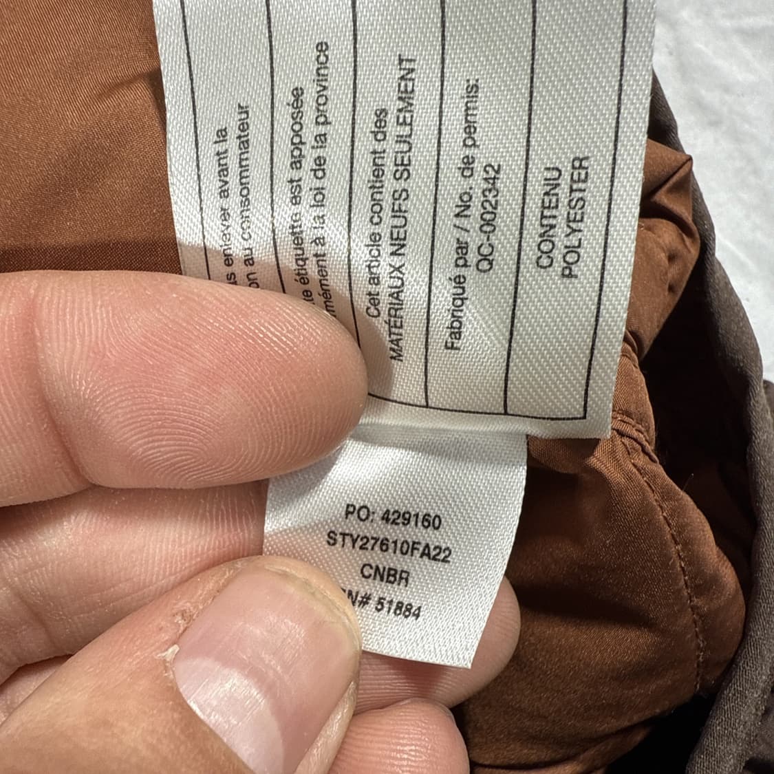 10s 파타고니아 다이아 퀼팅 풀집 후디 경량패딩 브라운 상품이미지5