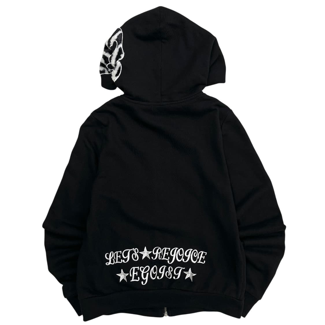 에고이스트 y2k 스컬 펑크맛 블랙 후드집업 66 상품이미지3