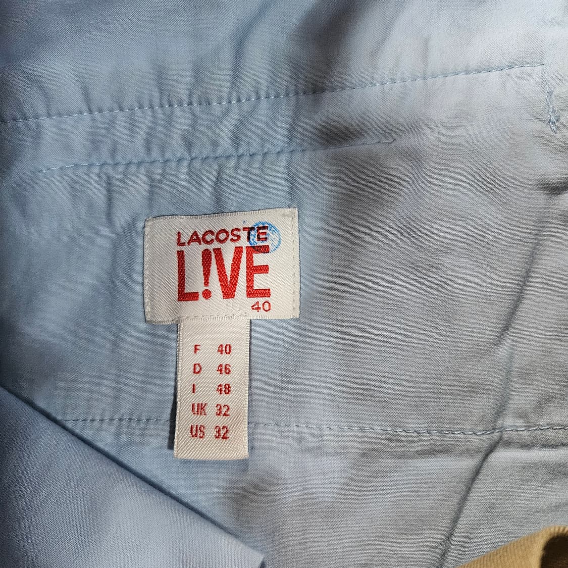 라코스테라이브(Lacoste) 베이지 반바지 us 40 size 상품이미지5