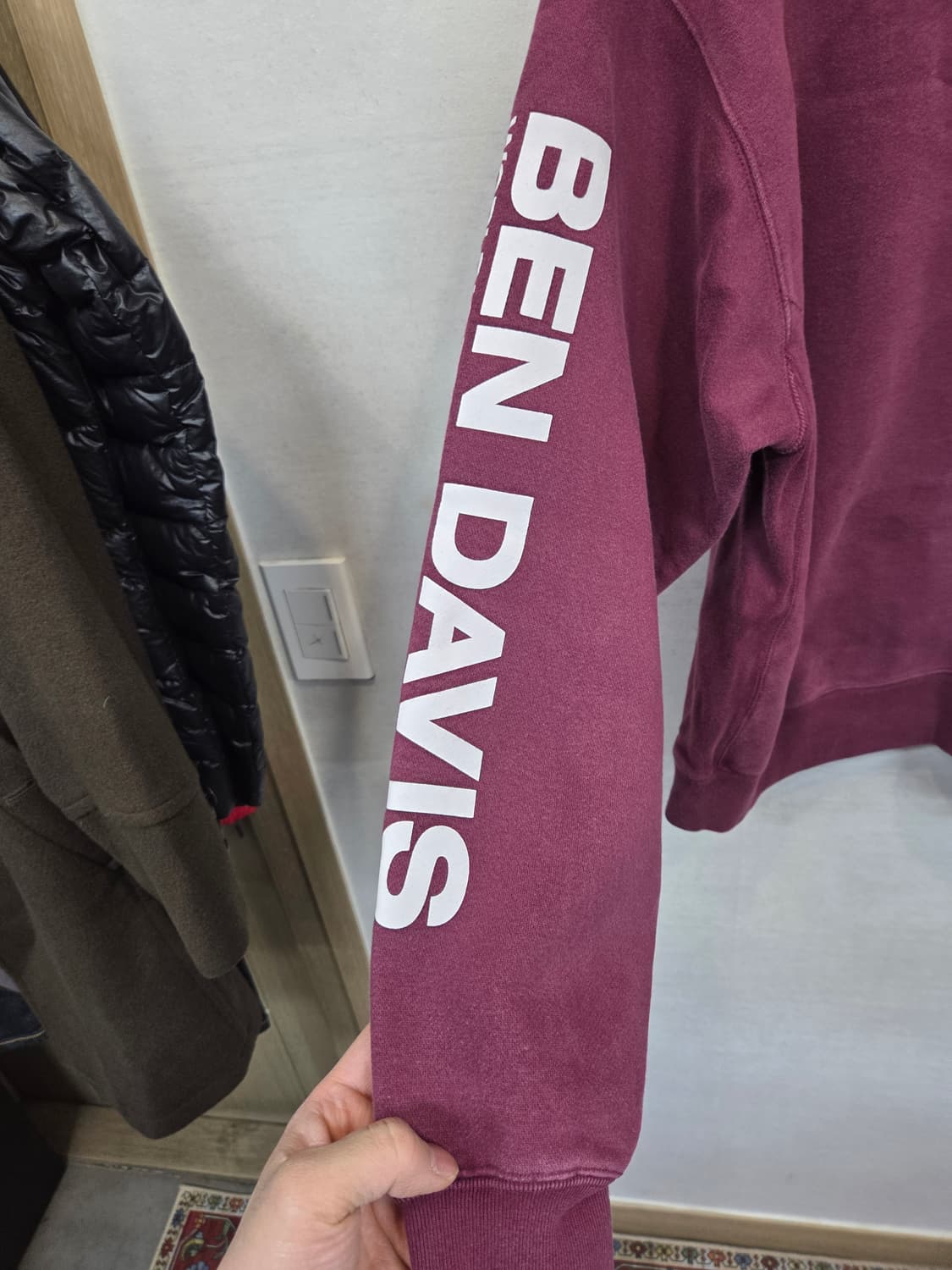 벤데이비스 화이트라벨 아이콘 자수 기모 맨투맨 xl 상품이미지3