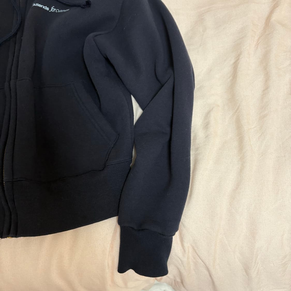 Attends for hoodie (Deep Navy) 상품이미지4