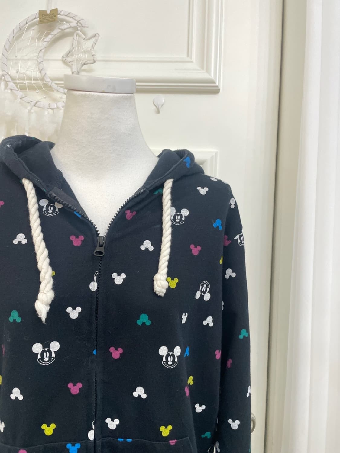 DISNEY black mickey pattern cotton hoodi 상품이미지6