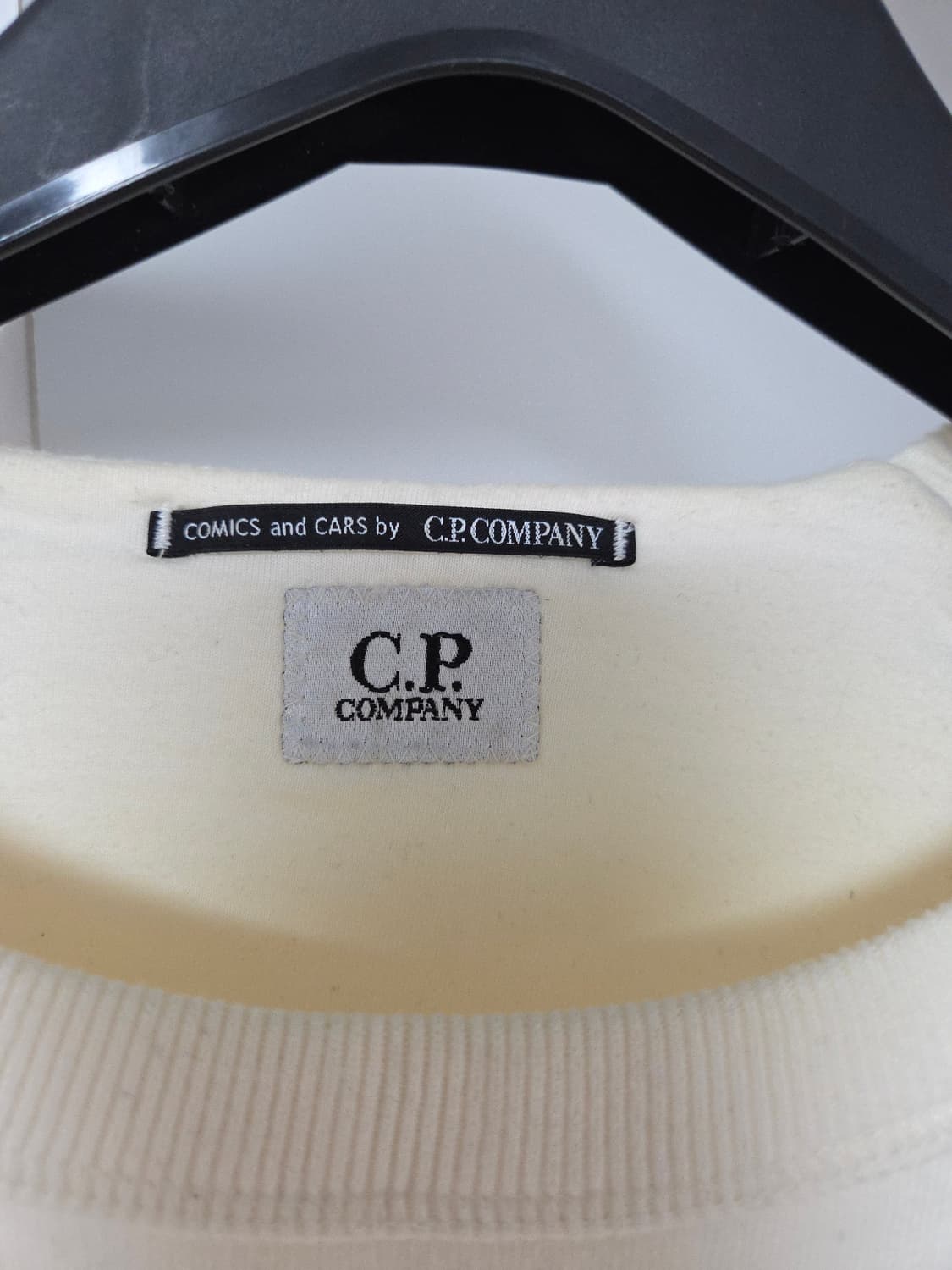 CP컴퍼니 코믹스 카툰로고 맨투맨 아이보리 M 상품이미지4