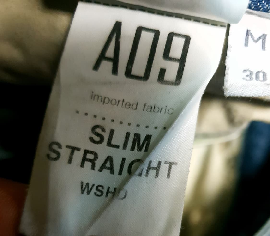 (단종매물) 플랙 베를린 A09 슬림 스트레이트 워싱 데님팬츠 (30) 상품이미지10