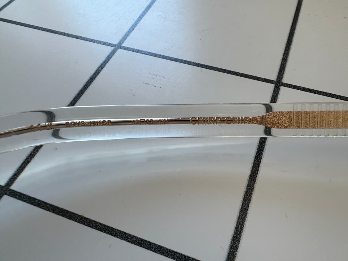 크롬하츠 처프 처프-A (CHIRP CHIRP-A) 크리스탈 골드 안경 상품이미지8