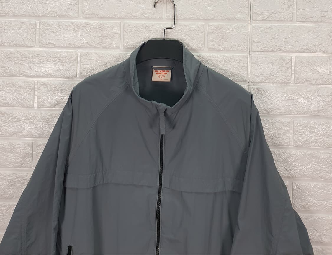 [95]올젠 하이넥 우븐 집업 점퍼 상품이미지4