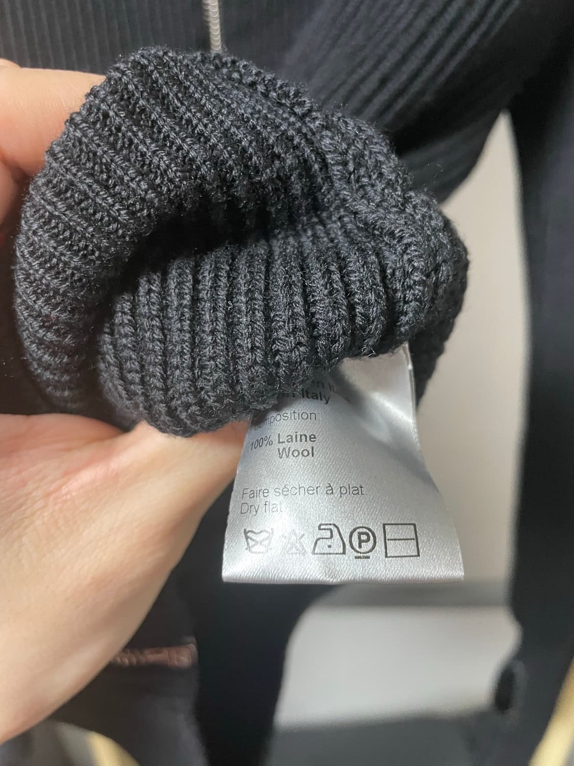 디올옴므/07FW 모터사이클 니트집업/M 상품이미지7