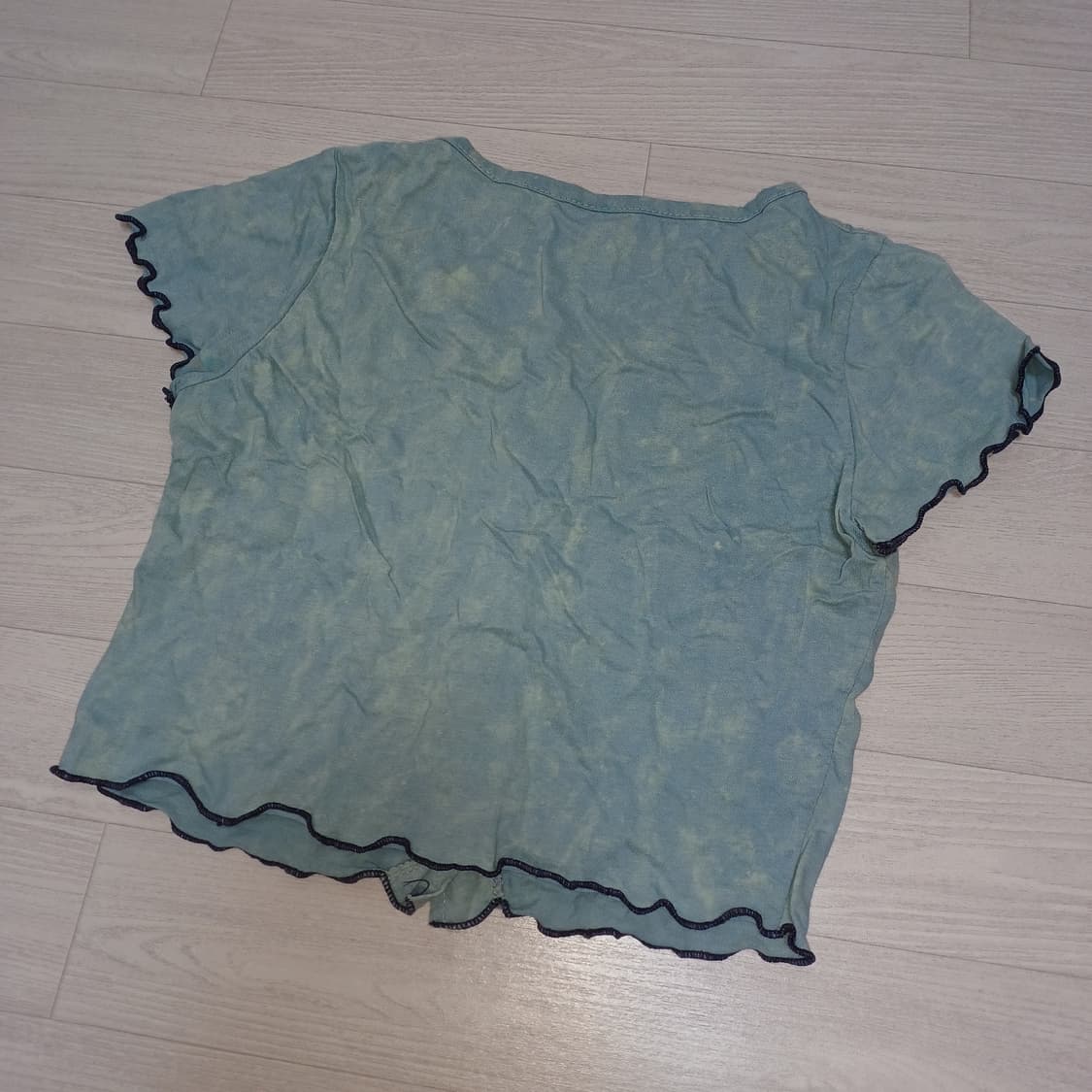 네스티팬시클럽 타이다이 크롭 반팔 가디건 상품이미지2