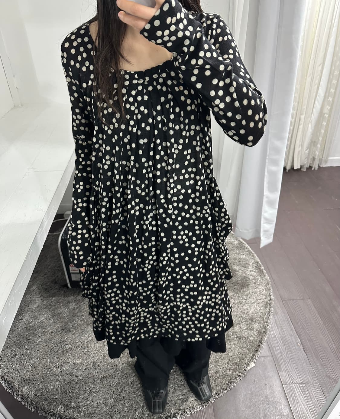 sunao kuwahara dot knit onepiece 상품이미지4