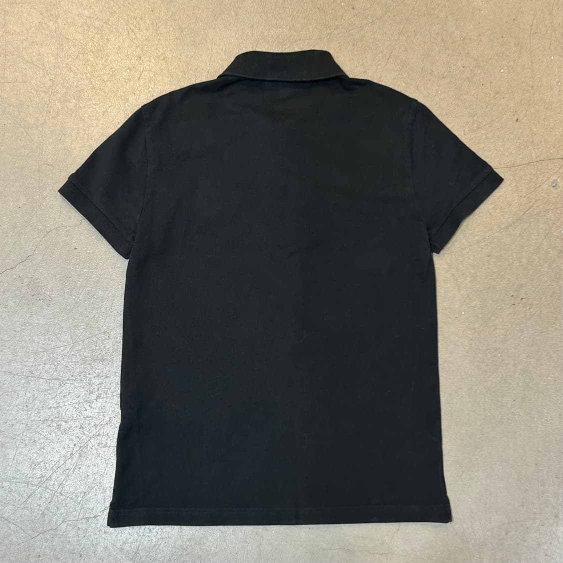 2(XS) 라코스테 슬림 핏 블랙 카라 반팔티 상품이미지3