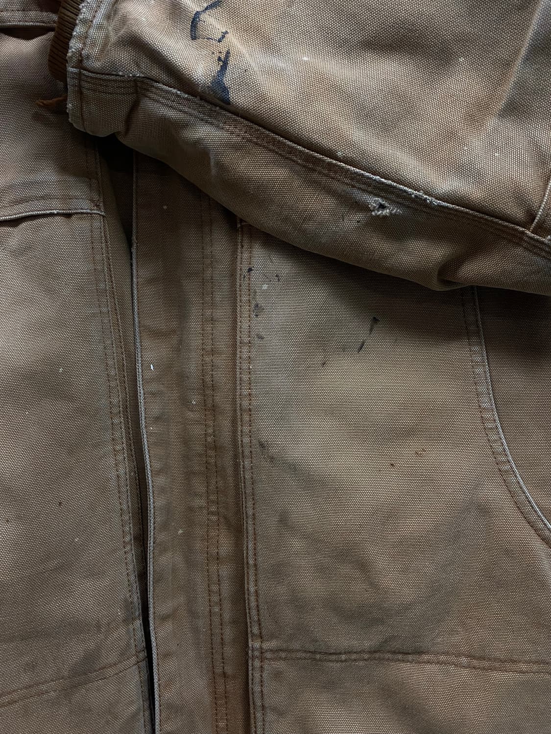 칼하트 카멜 90s 썬페이딩 덕 캔버스 워크자켓 L 상품이미지7