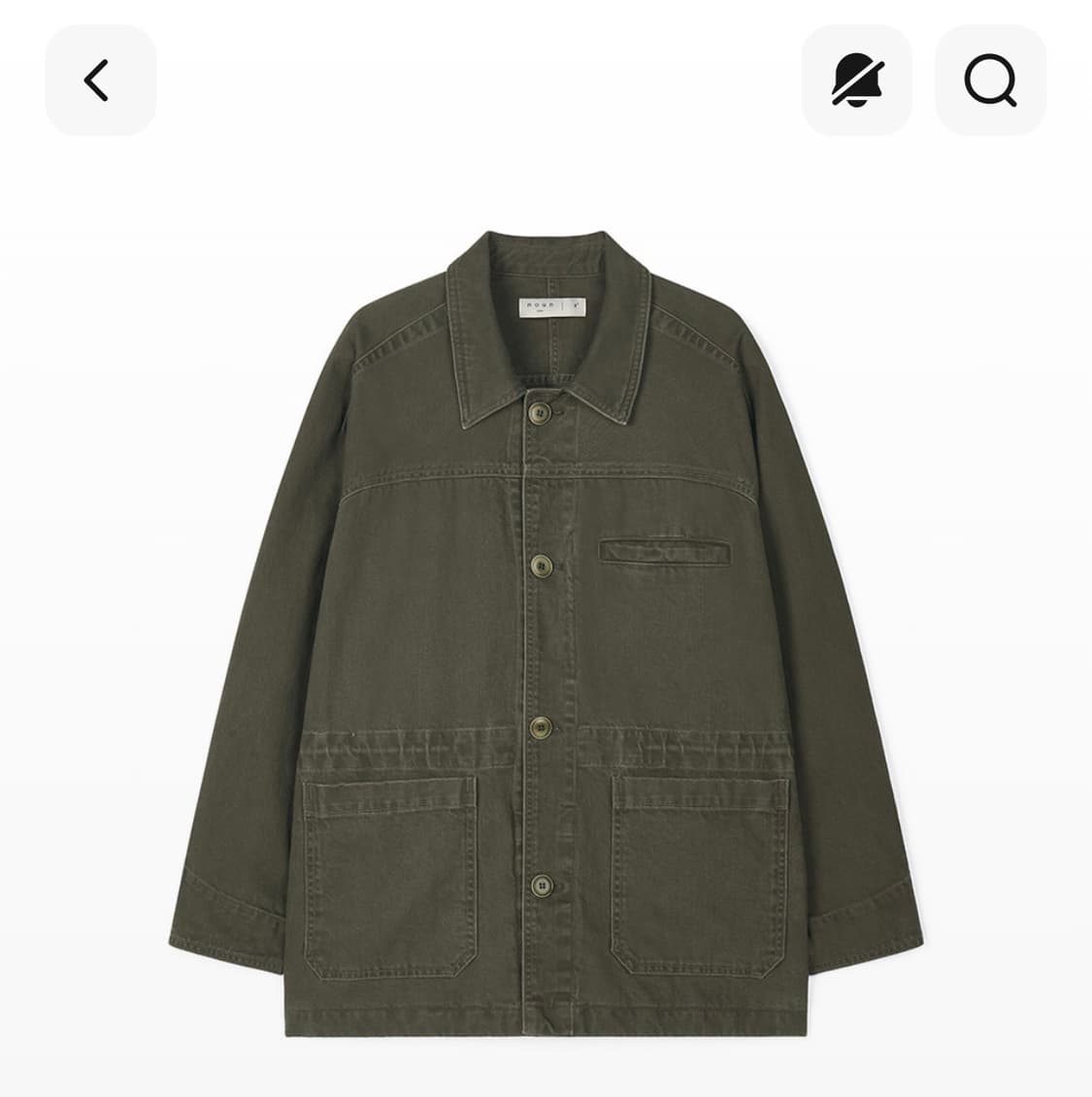 노운 페이디드 초어 자켓 카키 1 상품이미지1