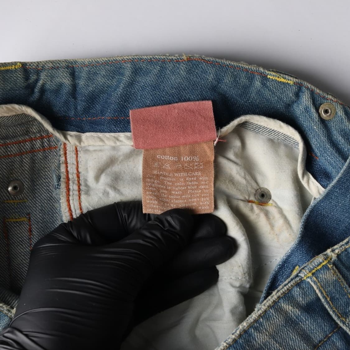 블루블루 빈티지 워싱 디스트로이드 데님 팬츠 상품이미지7