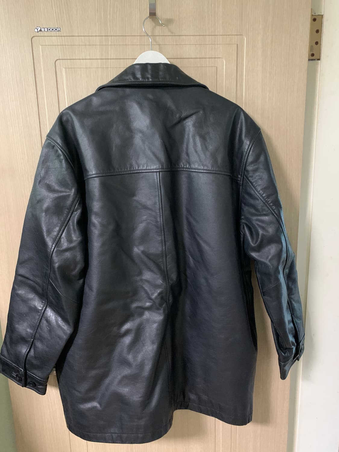 올드 갭 레더 가죽 카 코트 L 2000s 안주머니 4개 모델 상품이미지8