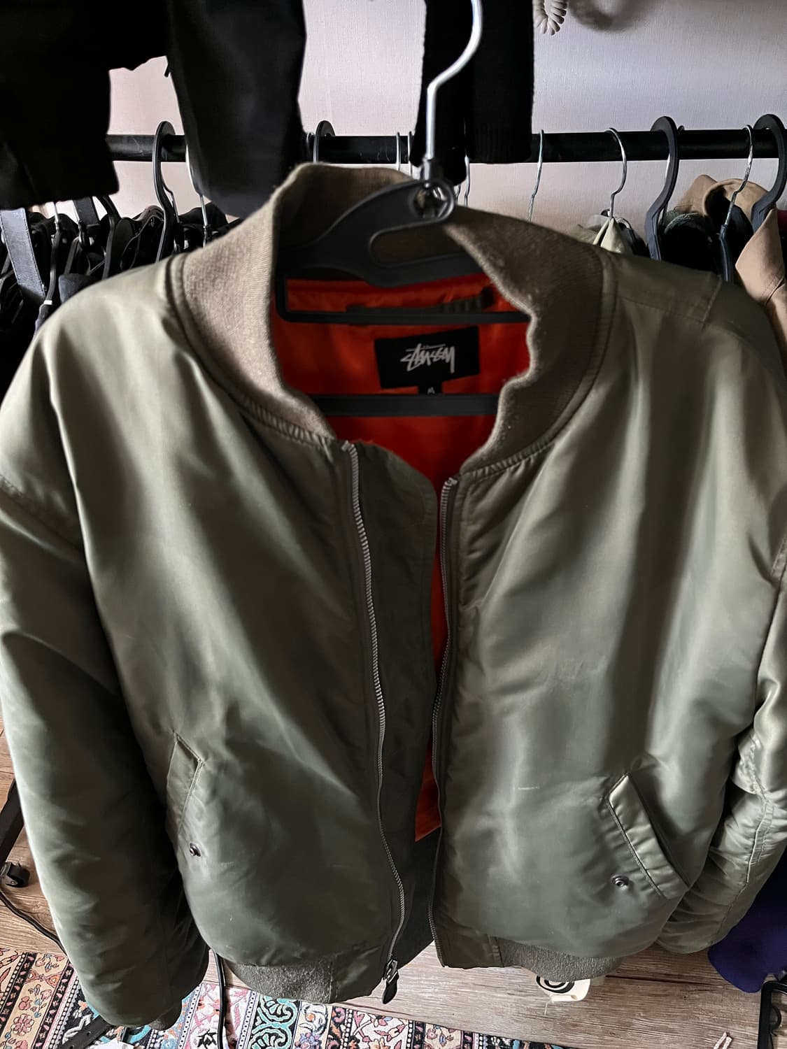 M 스투시 꼼데 가르송 CDG MA-1 자켓 올리브  상품이미지2