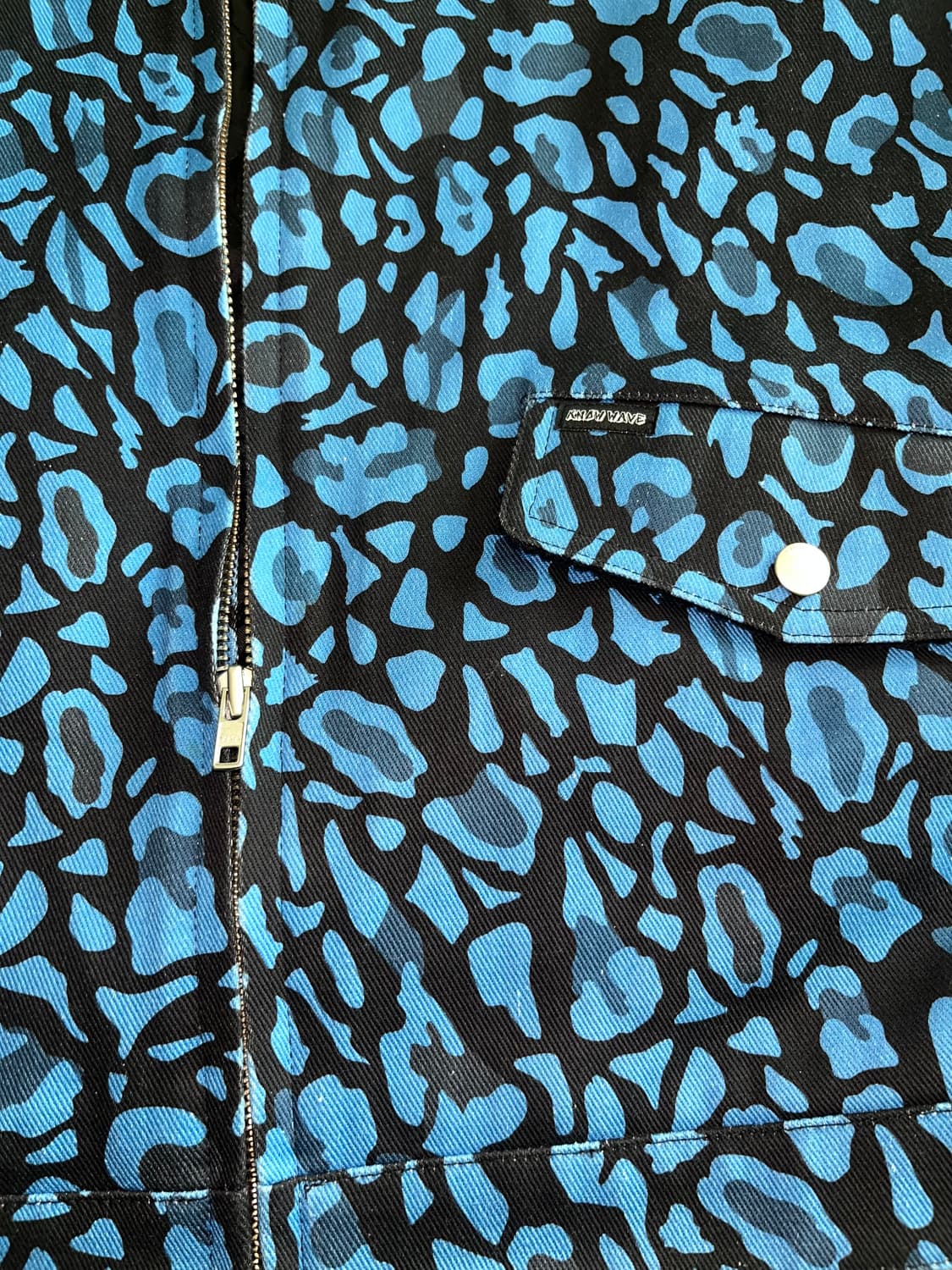 KNOW WAVE 블루 레오파드 자켓 상품이미지10