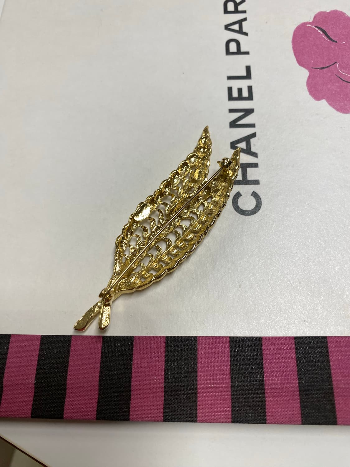 빈티지 골드 리프 브로치 상품이미지4