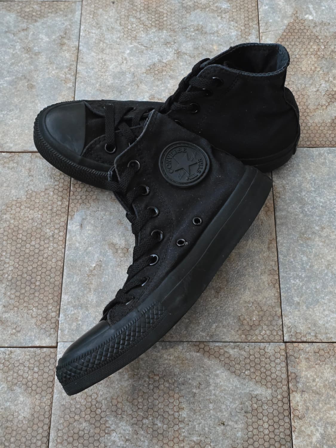 (240)컨버스 척테일러 올스타 하이 블랙 상품이미지5