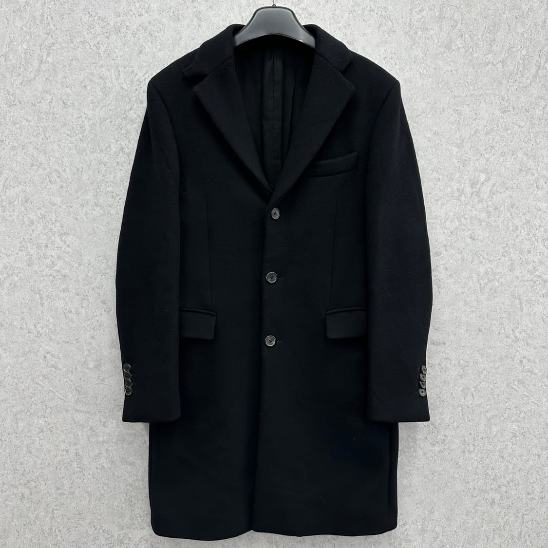 100 타임옴므 남자 울 캐시미어 코트 상품이미지1