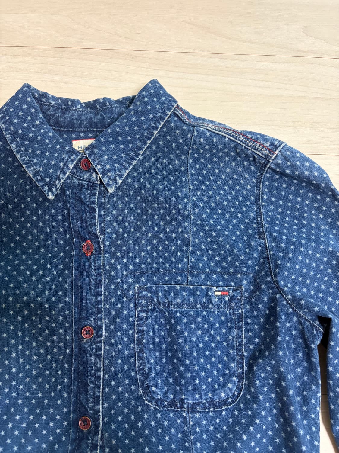 타미힐피거 데님 여성 빈티지 데님 셔츠 S 상품이미지2