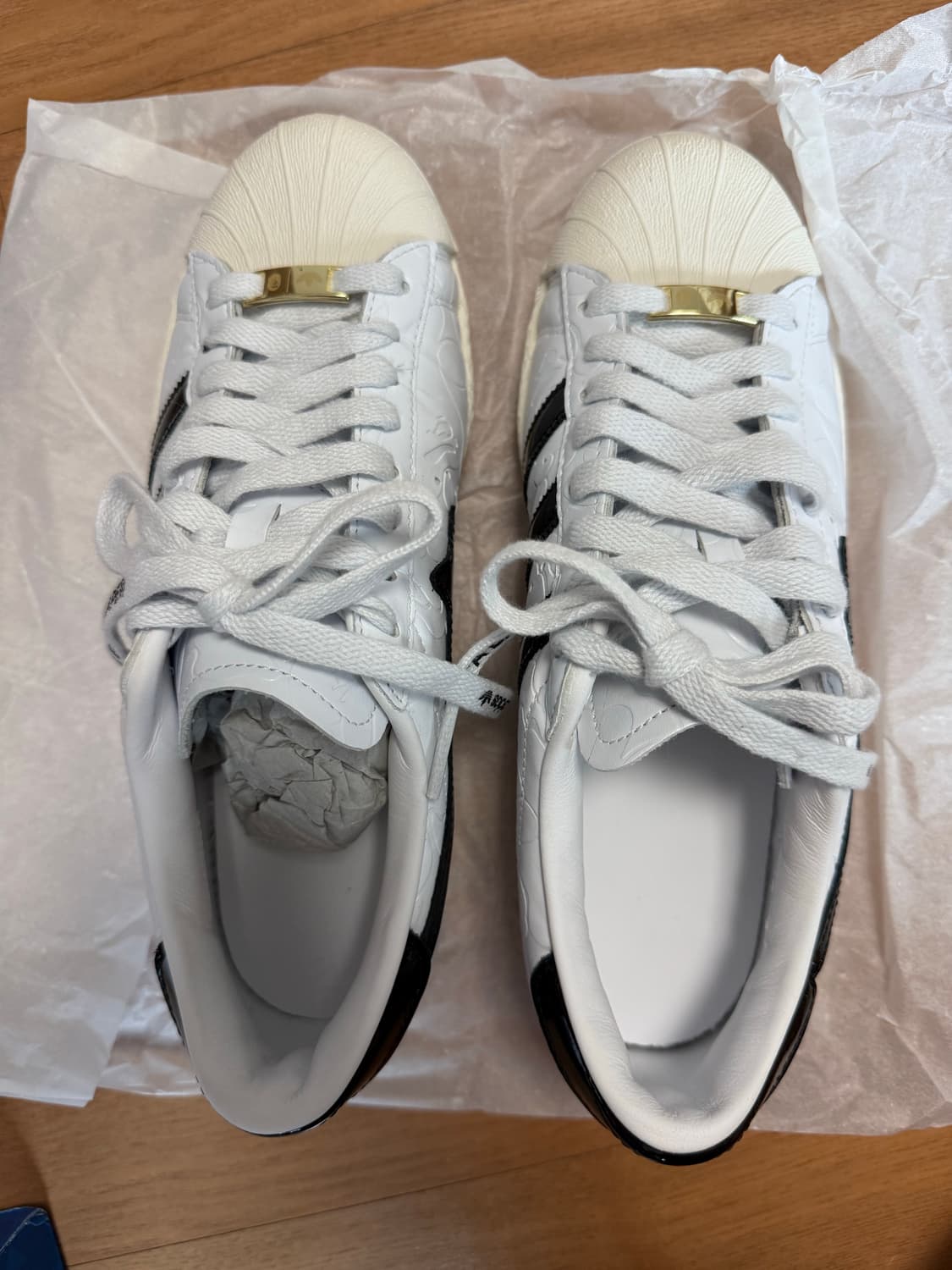 아디다스 x 베이프 슈퍼스타 255 극미중고 팔아요 상품이미지2