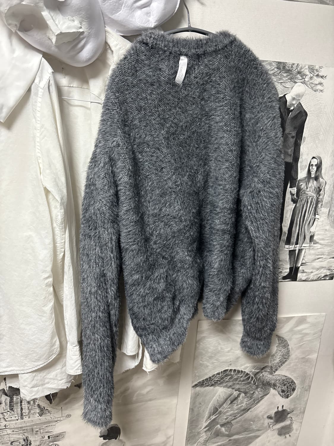 노매뉴얼 헤어리 니트 상품이미지2