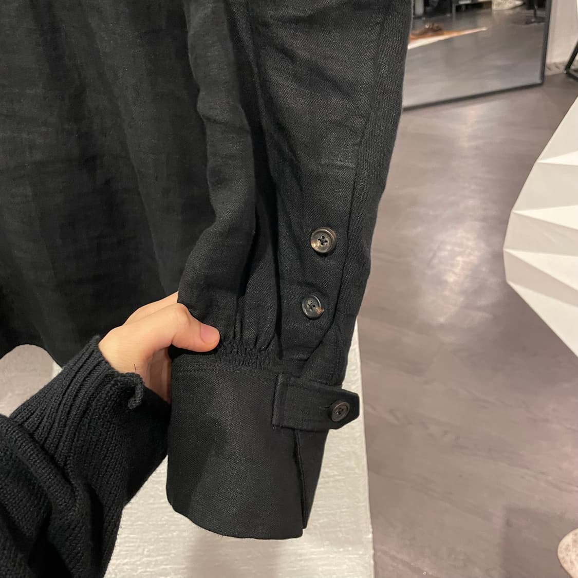 지기첸 비대칭 디테일 자켓 상품이미지3