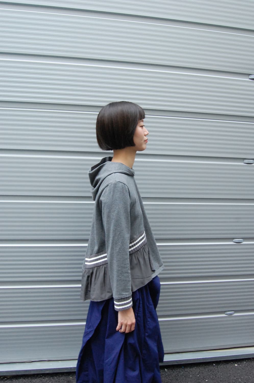 Ruffle unbalance hoodie 상품이미지6