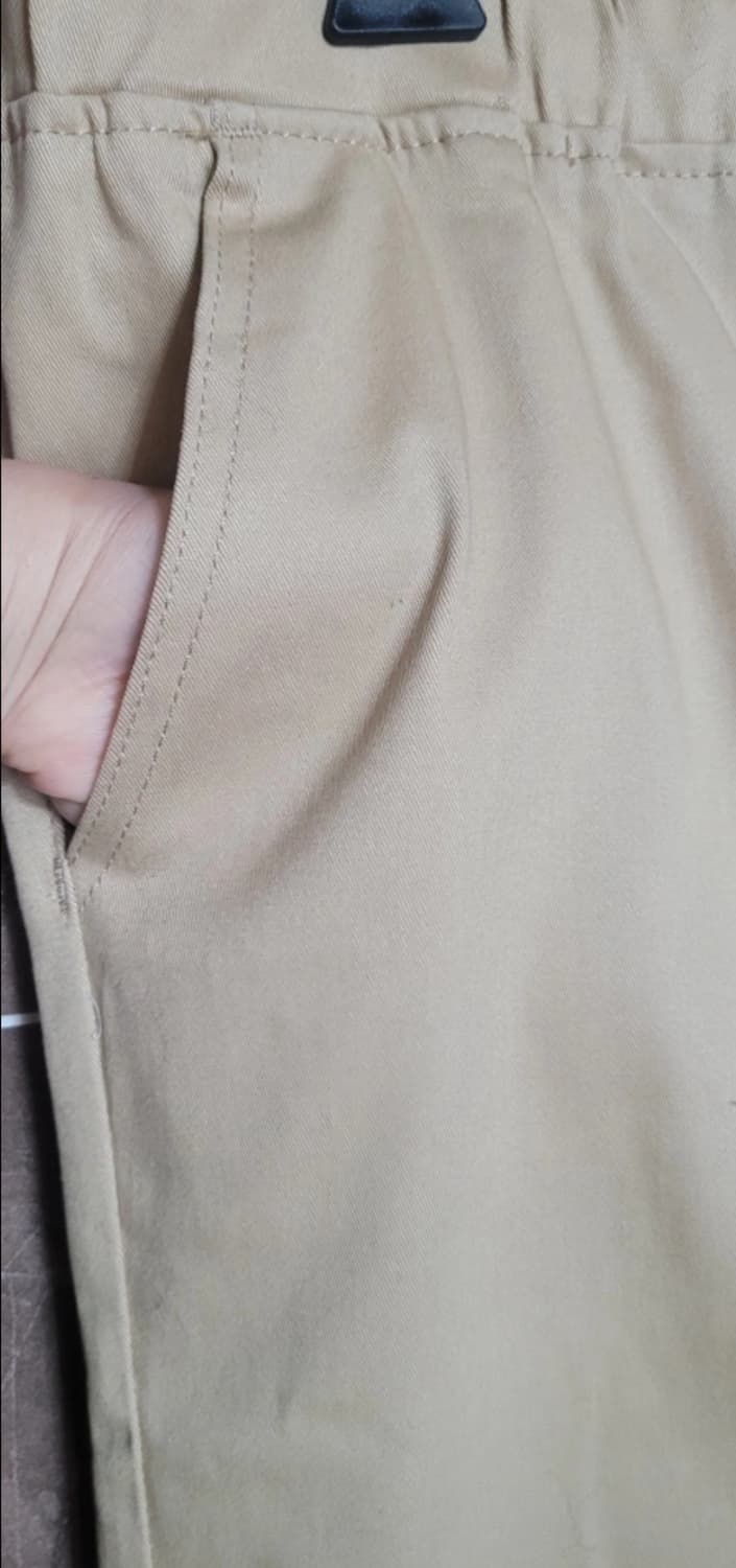 👔남성31인치👔  베이지 면조커팬츠 새삥(춘추용) 상품이미지3