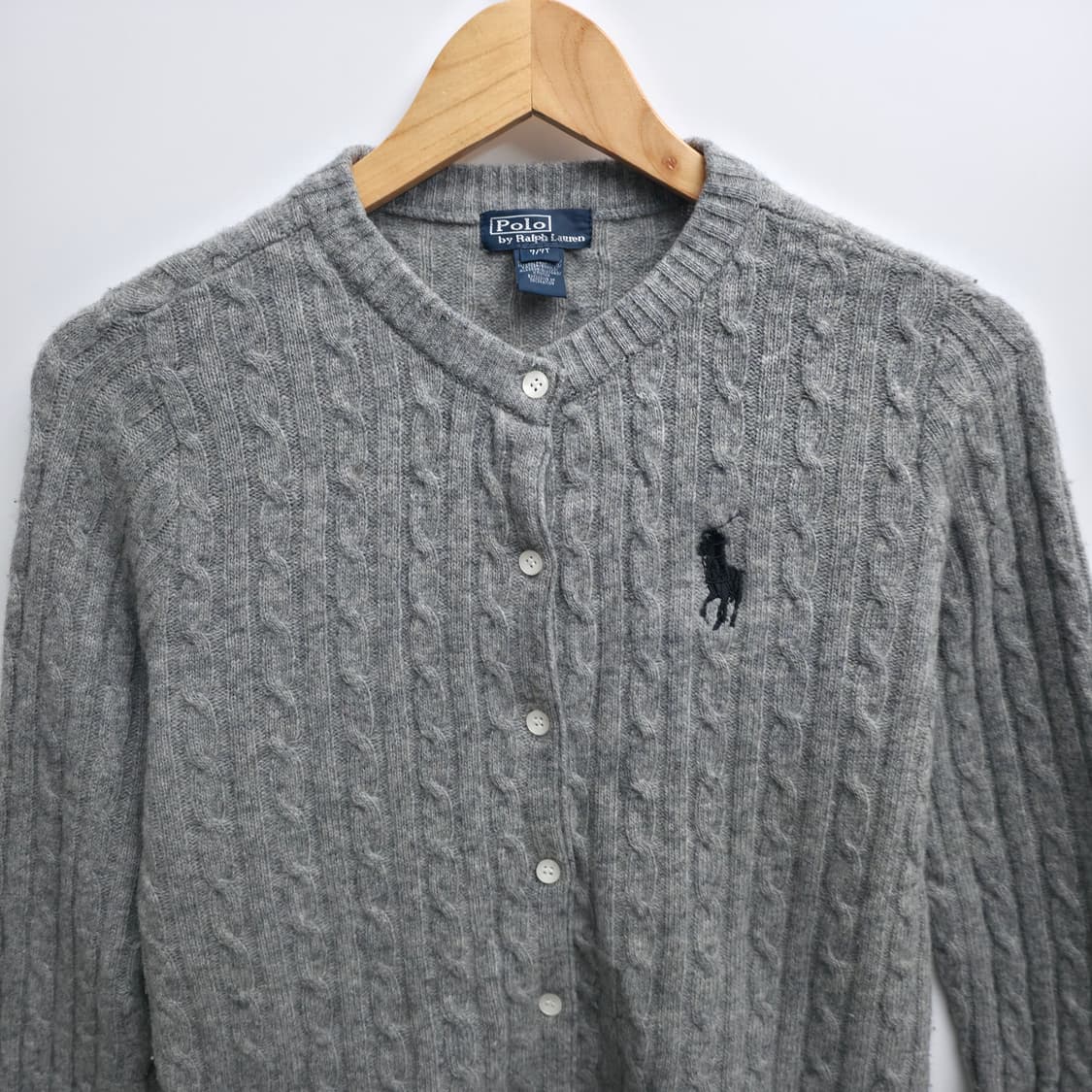 [S] 폴로 랄프로렌 그레이 케이블 가디건 상품이미지2