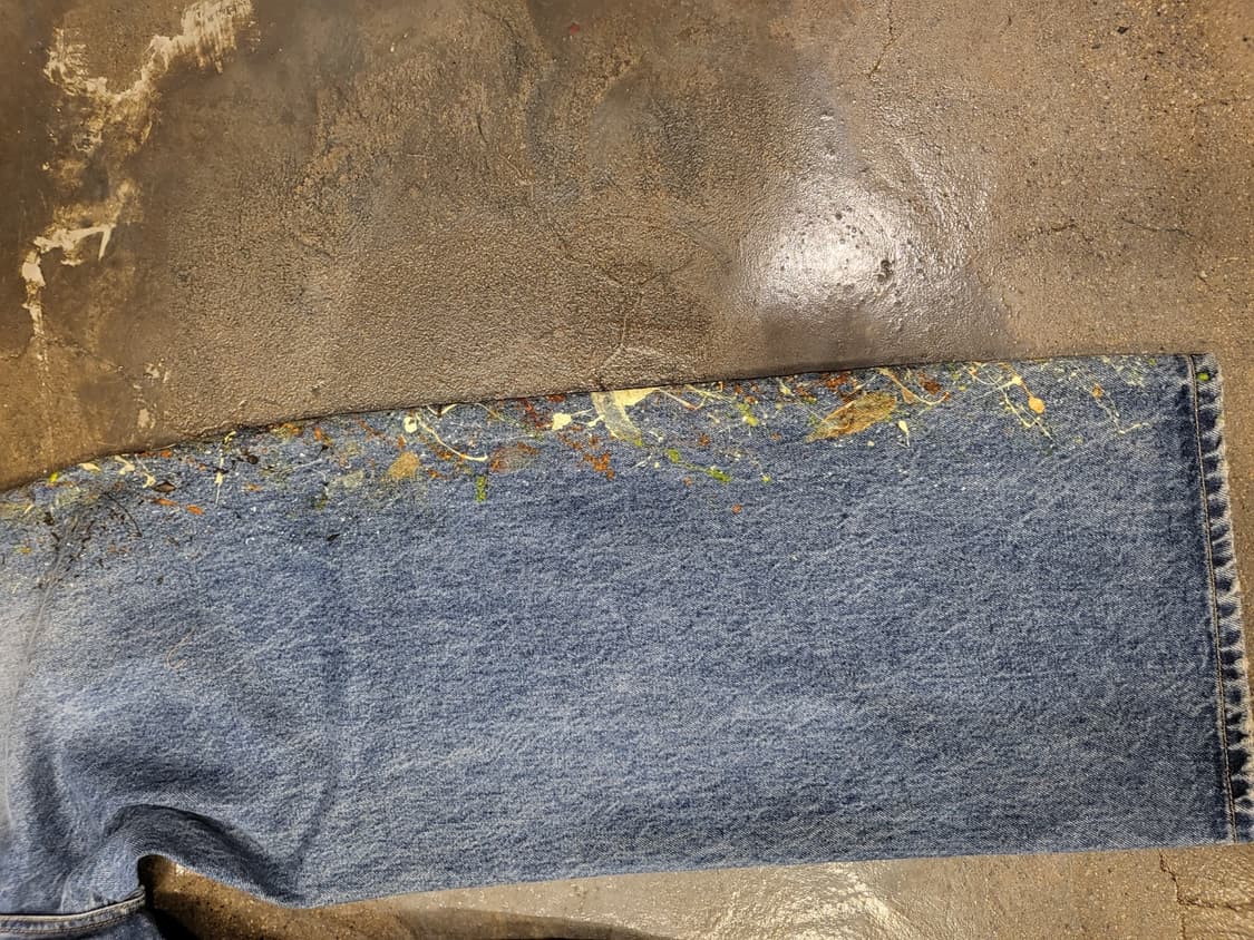 페인팅 데님 _오렌지 상품이미지5