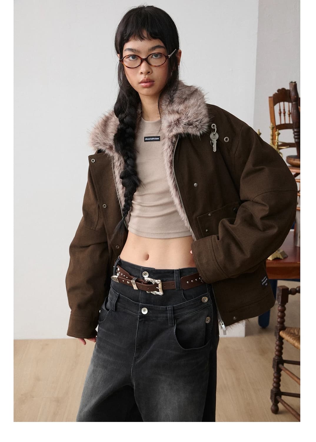 Jikoo 자켓, 목도리 상품이미지1