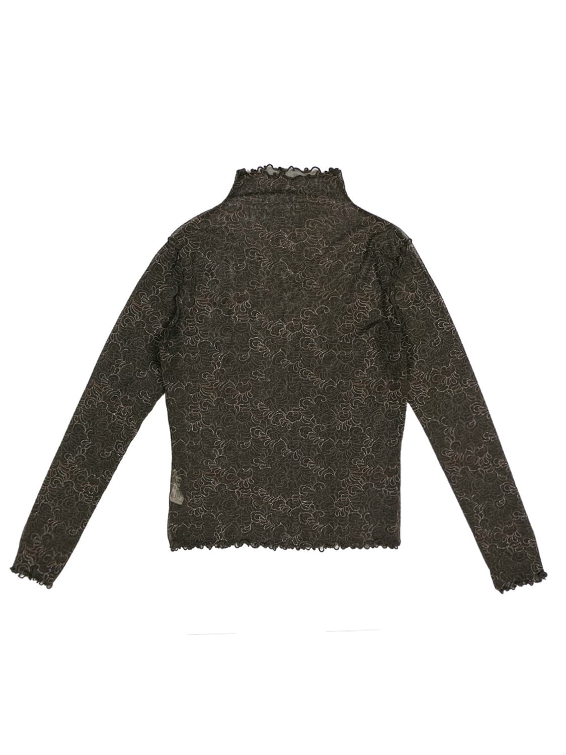 Hiroko Koshino sheer high neck top 상품이미지7
