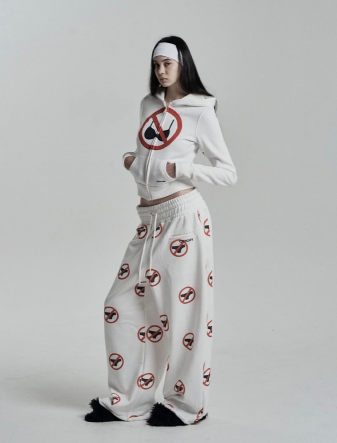 ODOR 오도어 Wearit 와이드 팬츠 화이트 상품이미지4