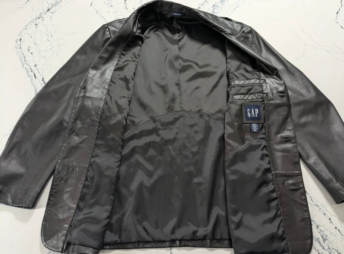 올드갭 레더 블레이저 xl 상품이미지6