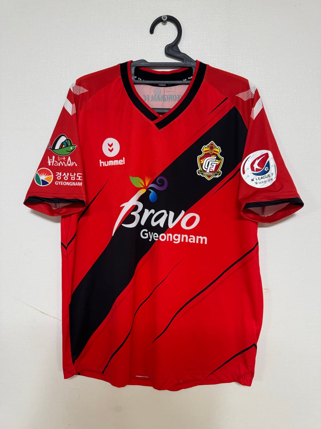 XL 험멜 경남 FC 정성준 축구 유니폼 반팔 홈 상품이미지1
