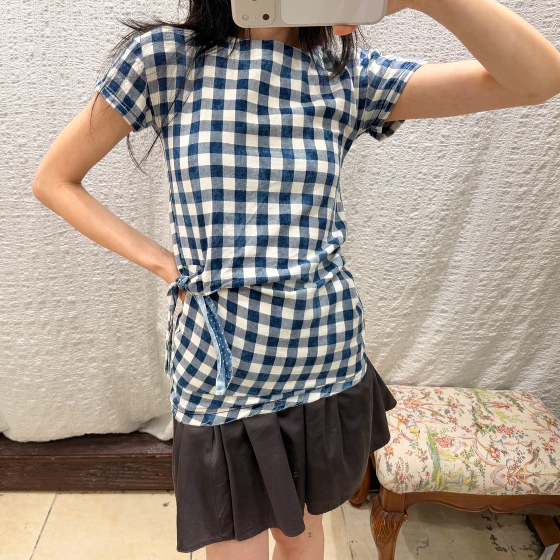 blue picnic top 상품이미지6