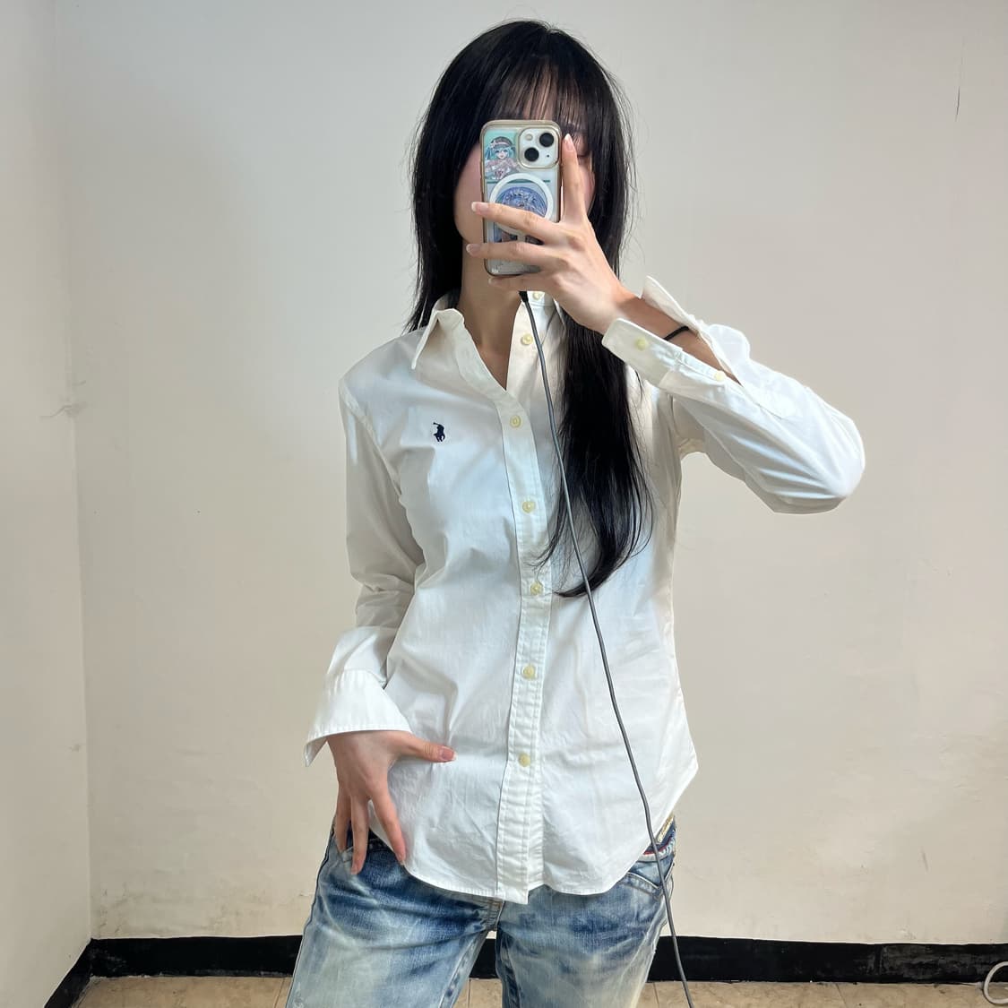 Polo white shirt 상품이미지1
