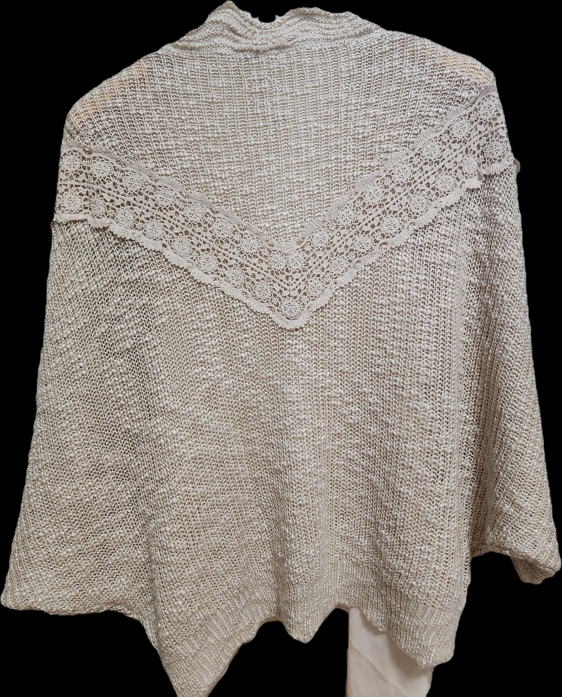 엑시즈팜 페어리 라떼갸루 베이지 케이프 니트 가디건 상품이미지2