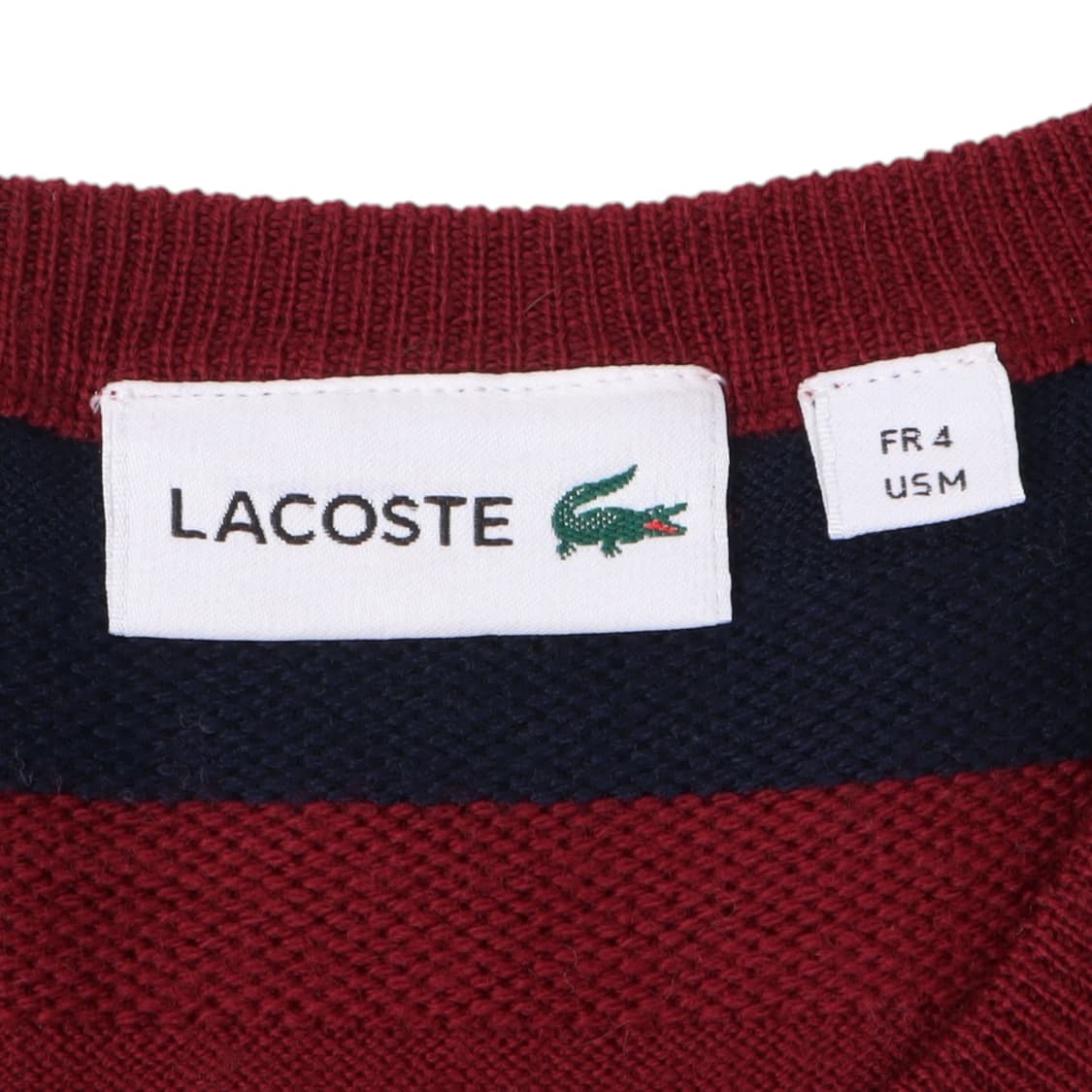 라코스테 레드 스트라이프 울 니트 상품이미지8