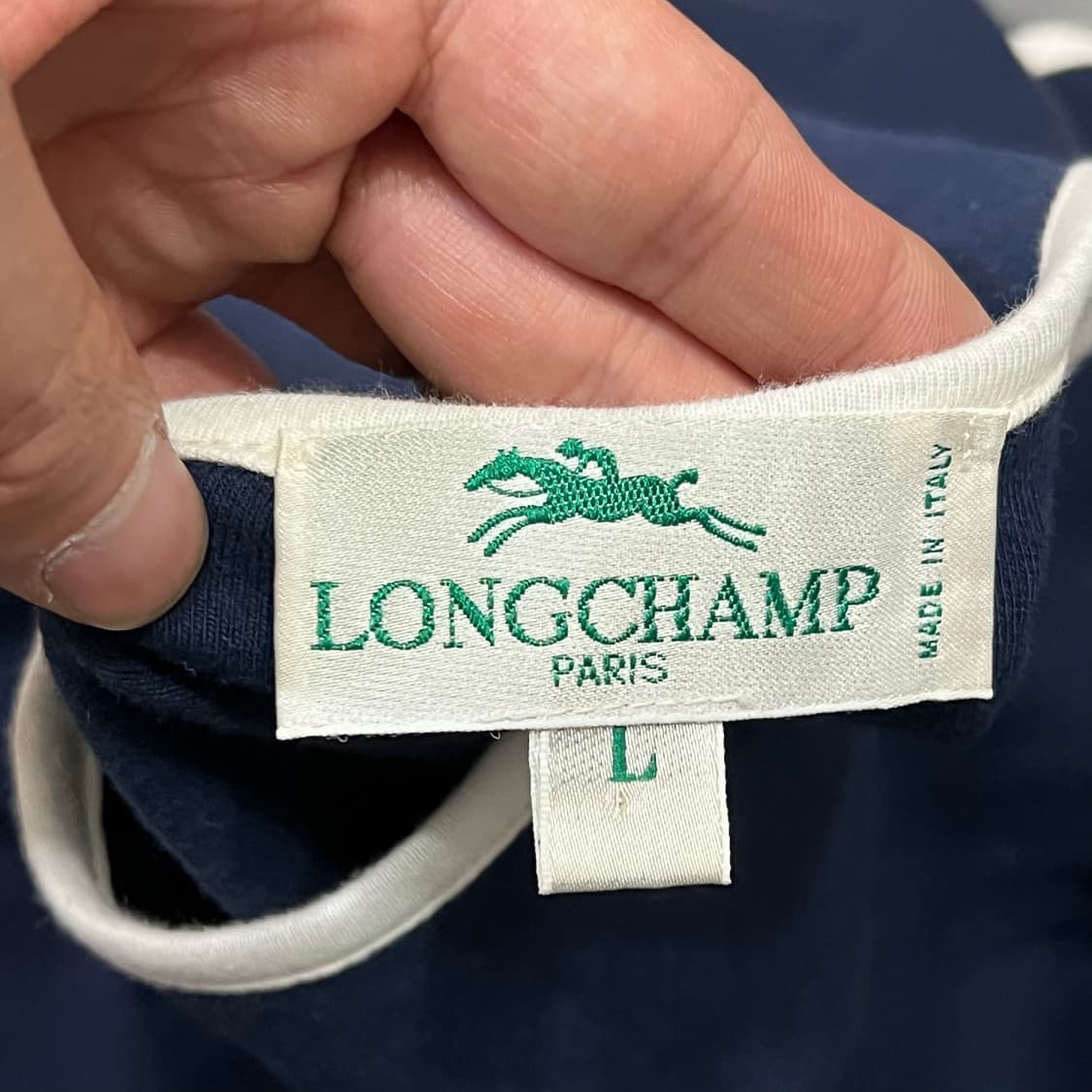  롱샴 배색 금장 가디건 y16267 상품이미지6