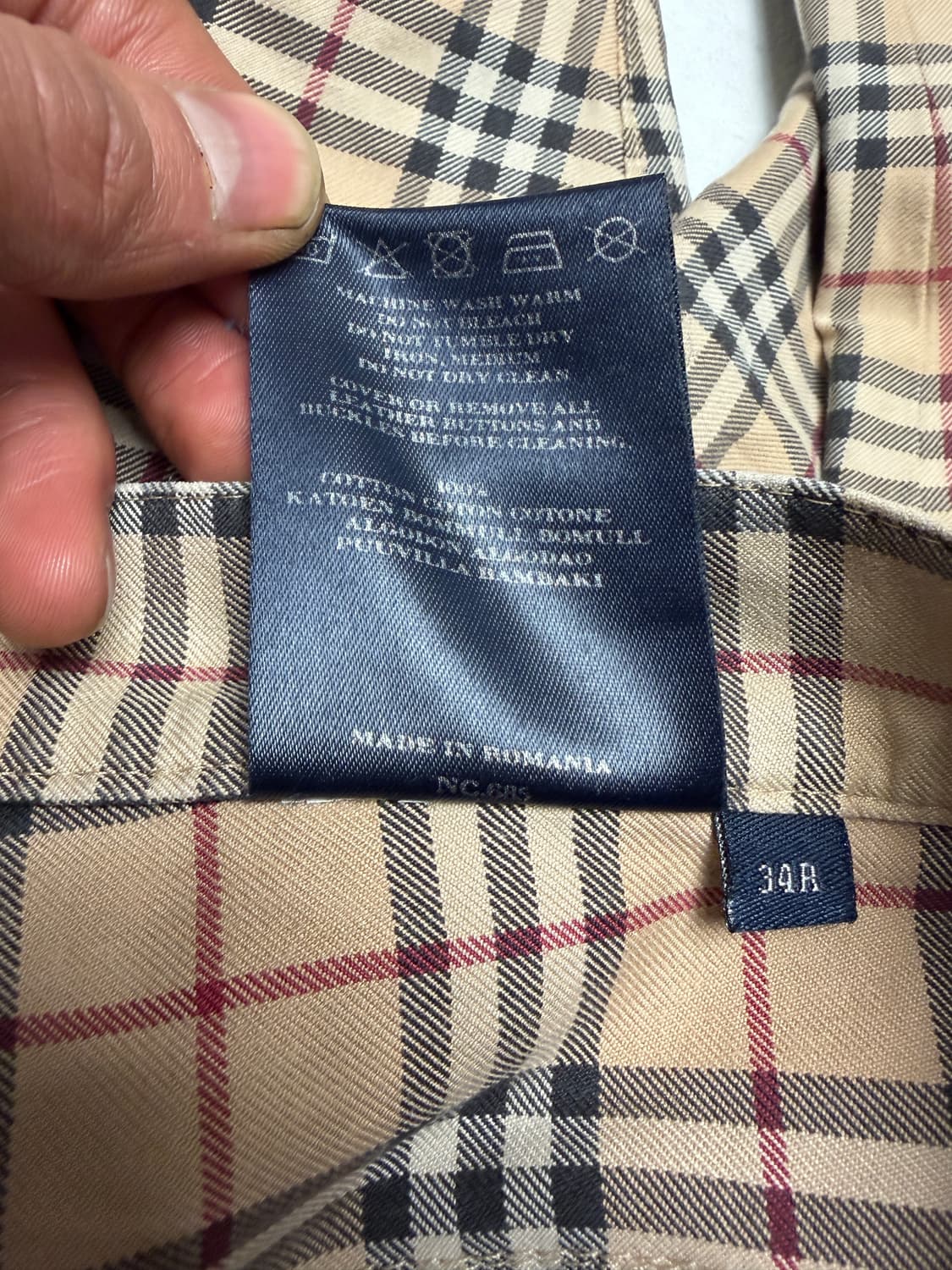 버버리 체크 팬츠 상품이미지4