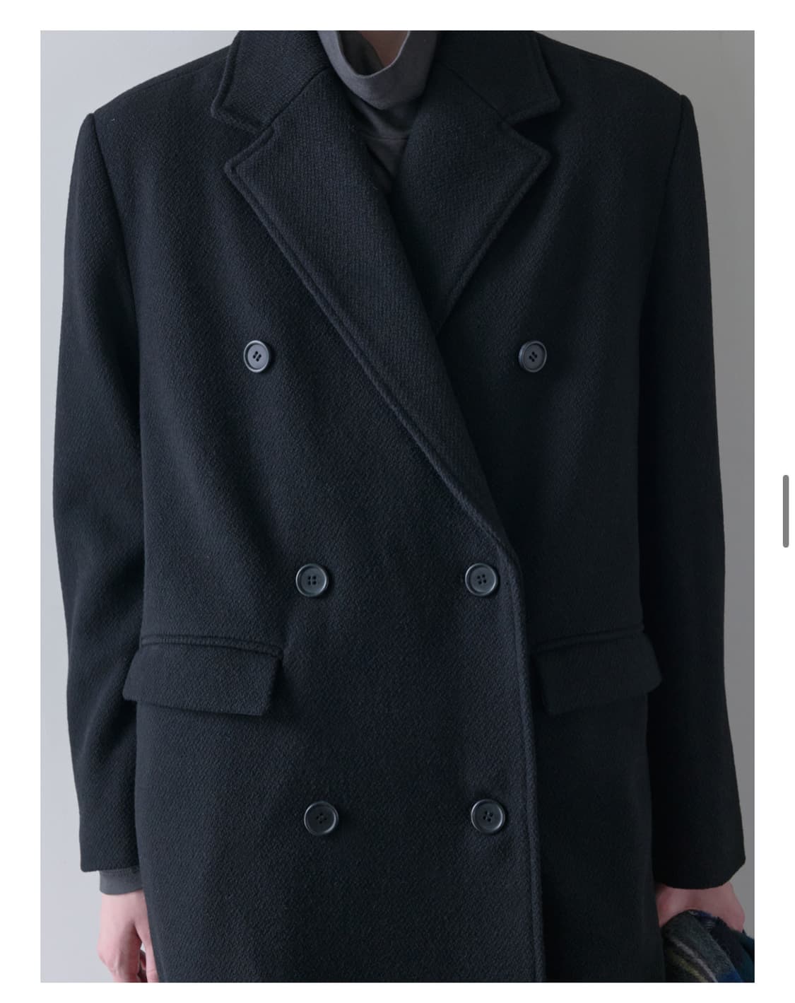 JACQUARD DOUBLE LONG COAT  상품이미지3