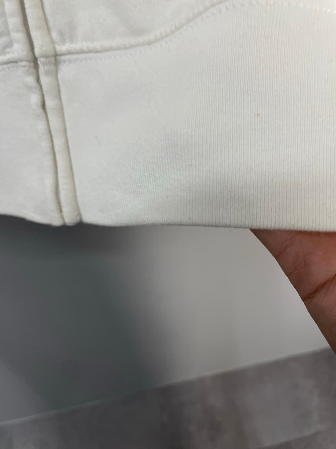 갭 로고 화이트 후드집업 H1601 상품이미지8