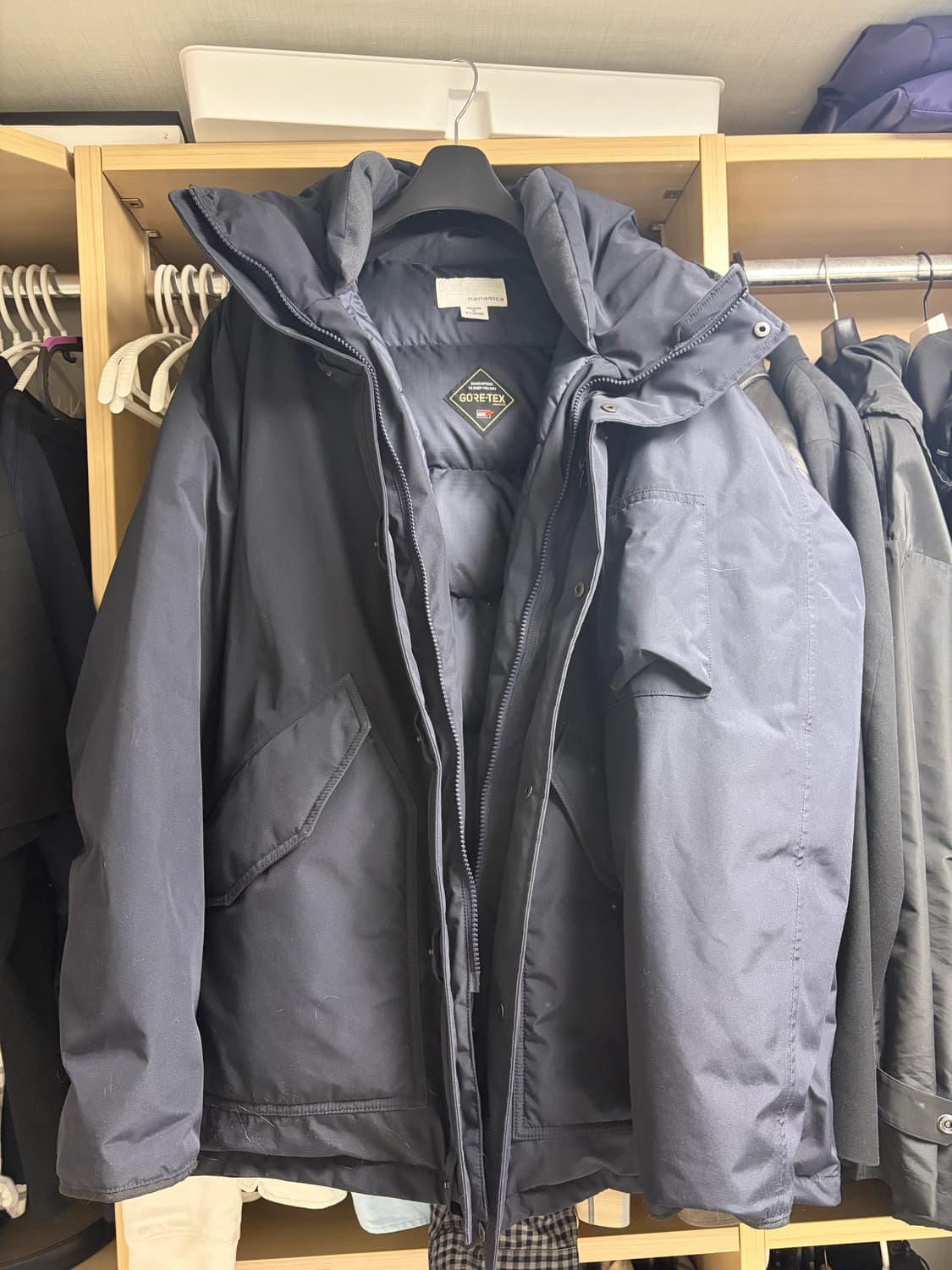 나나미카 고어텍스 다운 코트 네이비 XL 사이즈 상품이미지1