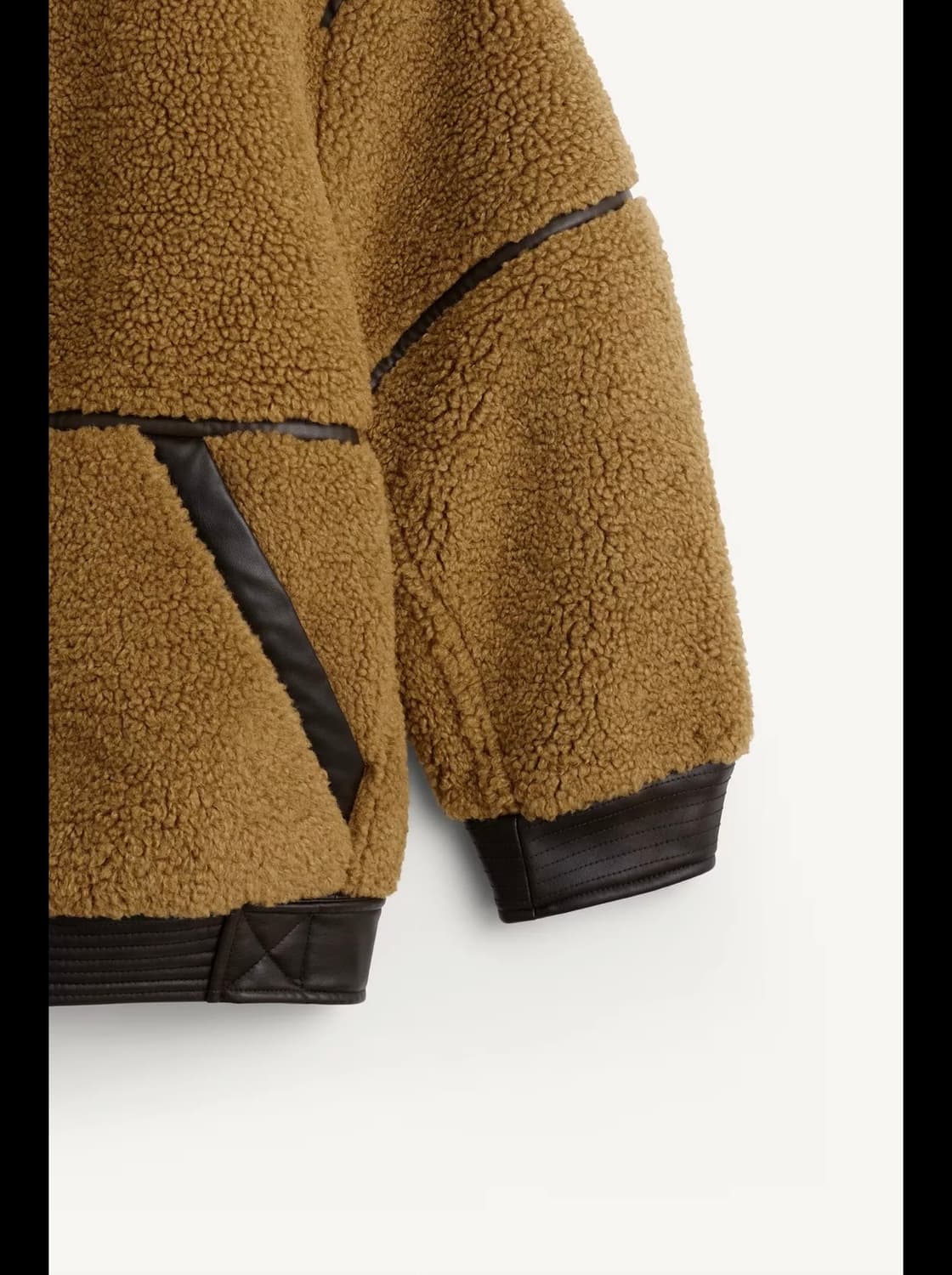 XS(KR 44) 자라 SRPLS 캥거루 시어링 후드 집업 자켓 상품이미지7