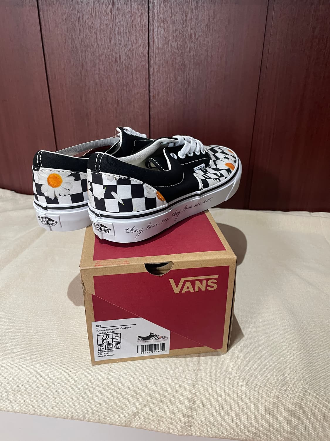 반스 에라 체커보드 데이지 스니커즈 250mm 새상품 상품이미지2