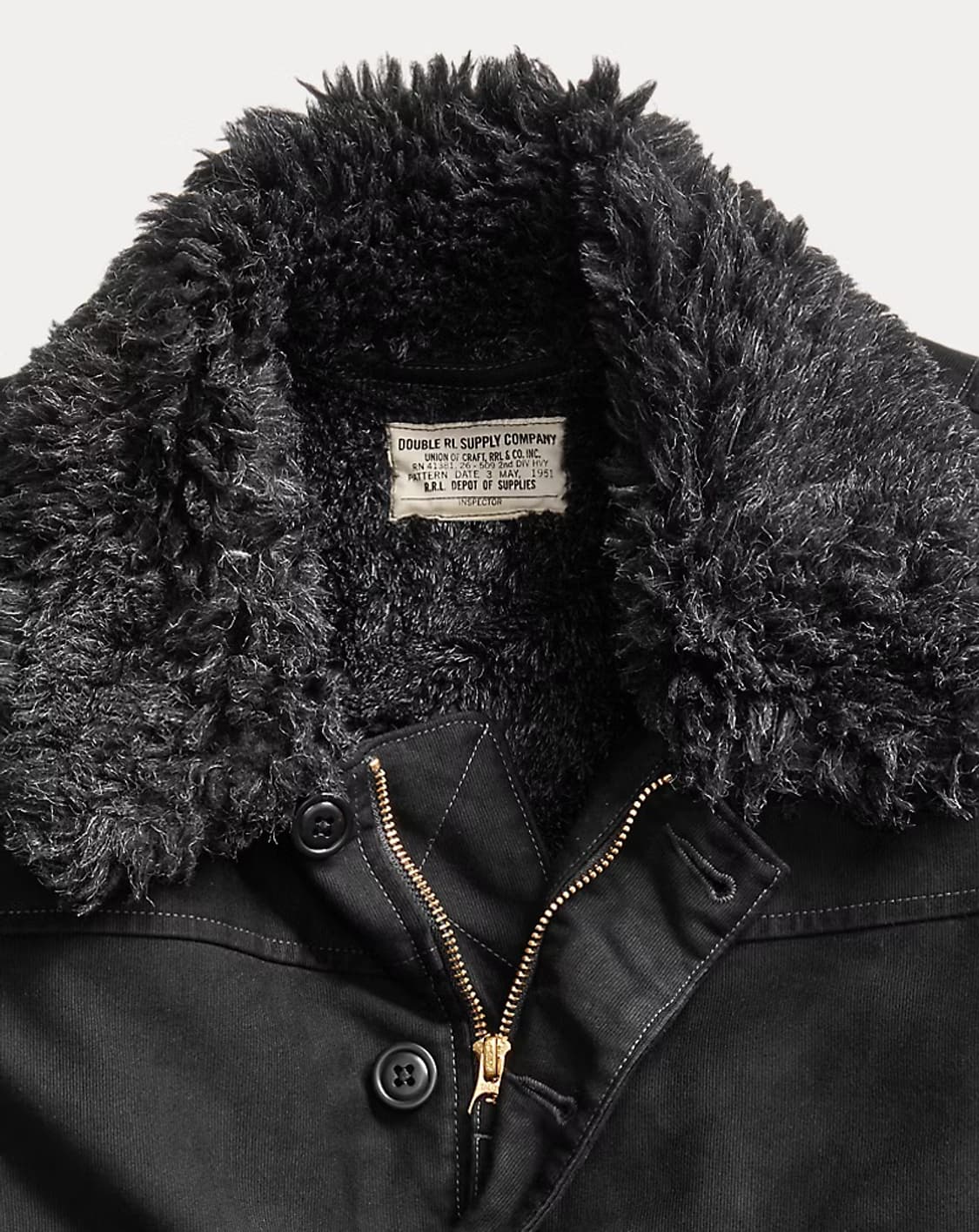 RRL 포 시어링 라인 자켓 M 블랙 판매 상품이미지3